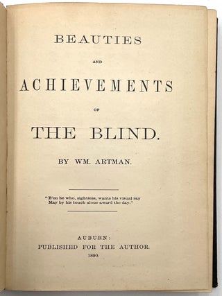 Beauties and Achievements of the Blind