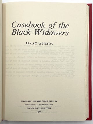 Casebook of the Black Widowers