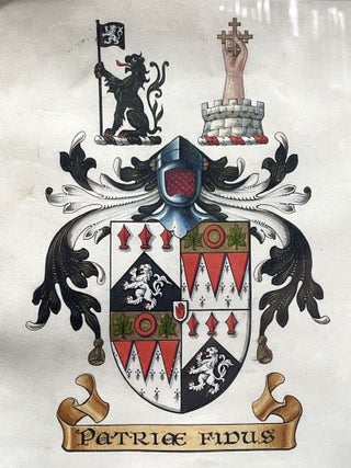 Framed Manuscript Indenture Dated July 14th, 1920