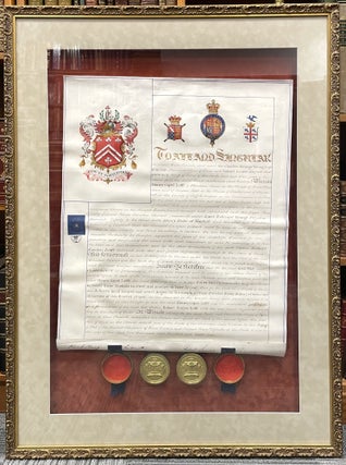 Item #1838 Framed Manuscript Indenture Dated April 1st, 1864. United Kingdom