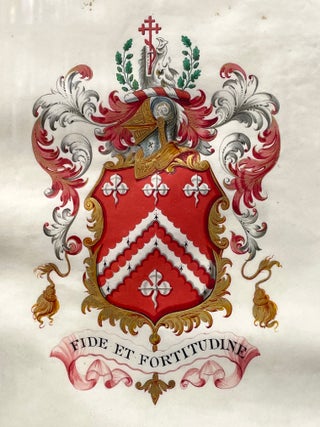Framed Manuscript Indenture Dated April 1st, 1864