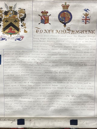 Framed Manuscript Indenture Dated May 31st, 1860
