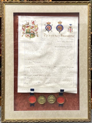 Item #1841 Framed Manuscript Indenture Dated November 8th, 1855. United Kingdom
