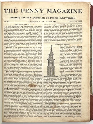 The Penny Magazine, Vol. I, Nos. 1 - 48, 1832