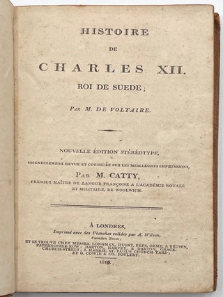 Histoire de Charles XII. Roi de Suede