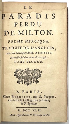 Le Paradis Perdu de Milton (3 Vols.)
