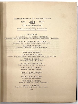 Fiftieth Anniversary of the Battle of Gettysburg