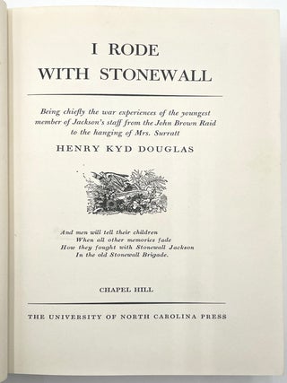 I Rode with Stonewall