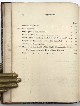 The Works of the Right Honourable Lord Byron, 5 Vols.