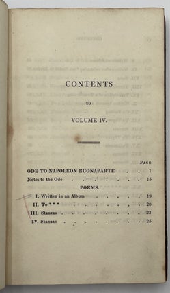 The Works of the Right Honourable Lord Byron, 5 Vols.