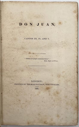 Don Juan, Cantos III, IV, V