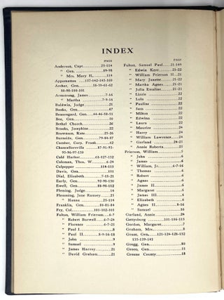 Family Record and War Reminiscences