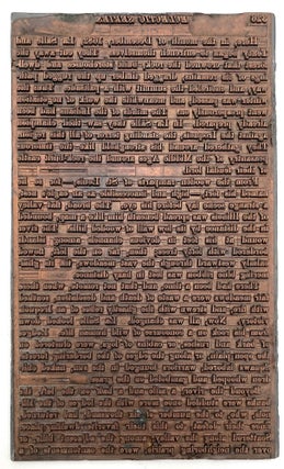 Item #1912 Letterpress Printing Plate, c. 1900. McGuffey’s Eclectic Series