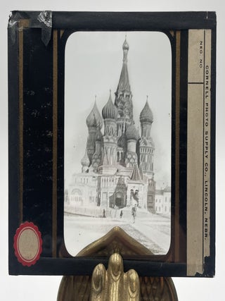 Group of 34 Glass Travel Slides Depicting Views of Pre-Bolshevik Era Russia, circa 1895 - 1915