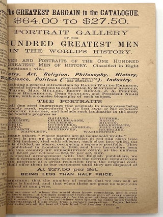 Estes and Lauriat’s 8th Annual Holiday Catalogue of Books, 1886