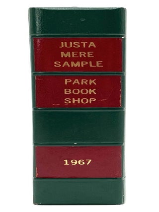 Book-Shaped Sample Slipcase from Park Book Shop, 1967