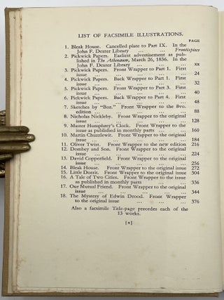 A Bibliography of the Periodical Works of Charles Dickens
