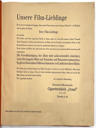 Das Orami-Album No. 1 Unsere Film-Lieblinge