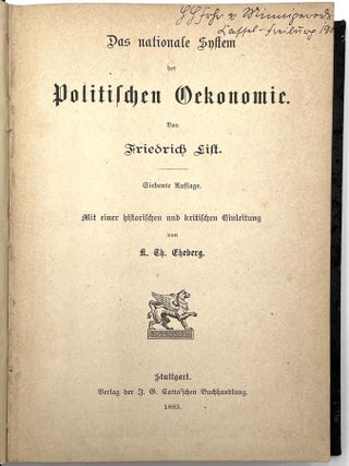 Das Nationale System der Politischen Oekonomie