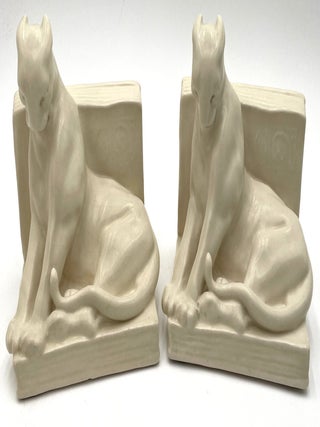 Item #2084 Pair of Rookwood Pottery Bookends, 1951. Bookends