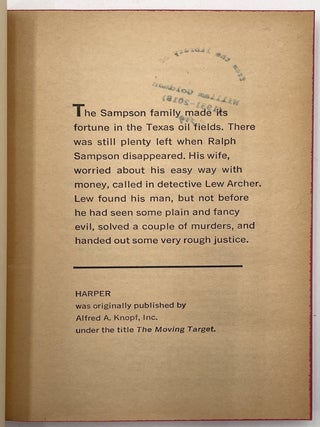 Harper (Original Title: The Moving Target)