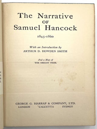 The Narrative of Samuel Hancock