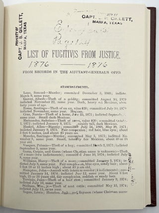 Fugitives from Justice