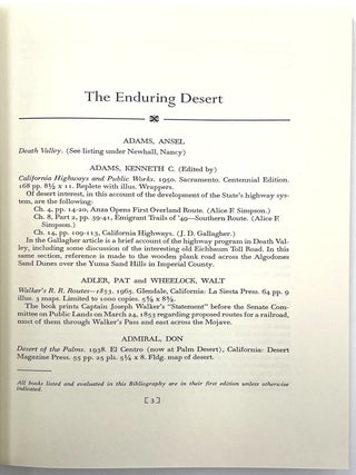 The Enduring Desert