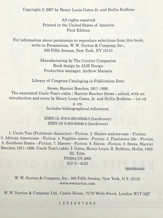 The Annotated Uncle Tom’s Cabin
