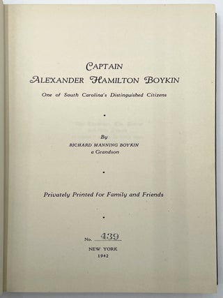 Captain Alexander Hamilton Boykin