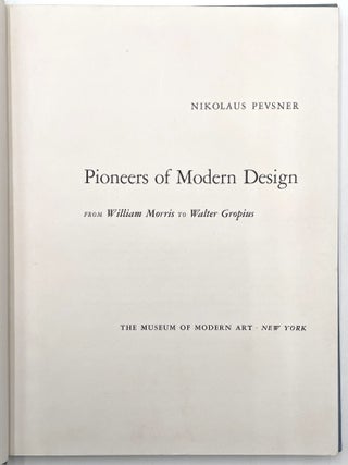 Pioneers of Modern Design