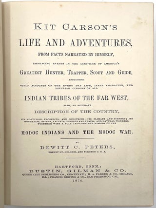 Kit Carson's Life and Adventures