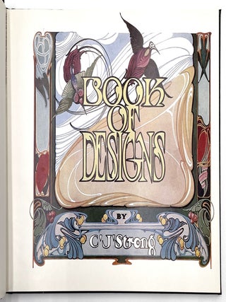 Item #2201 Strong's Book of Designs. Chas. J. Strong, L. S. Strong