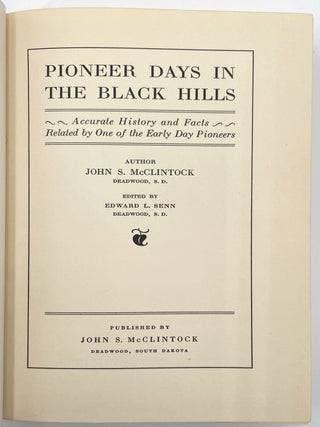 Pioneer Days in the Black Hills