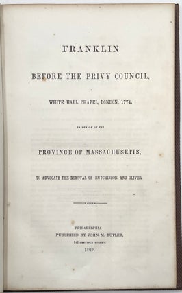 Franklin: Before the Privy Council...