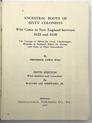 Ancestral Roots of Sixty Colonists