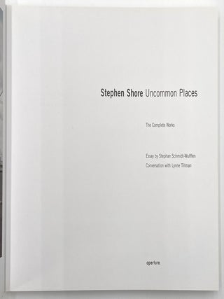 Stephen Shore Uncommon Places