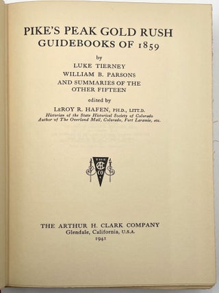 Pike's Peak Gold Rush Guidebooks of 1859