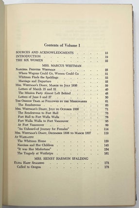 First White Women Over the Rockies, 3 Vols.