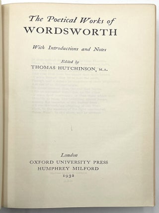 The Poetical Works of Wordsworth