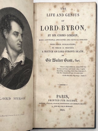 The Life and Genius of Lord Byron