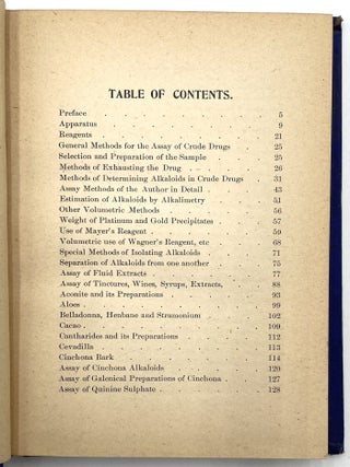 Hand Book of Practical Assaying of Drugs and Galenicals