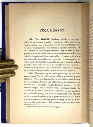 Hand Book of Practical Assaying of Drugs and Galenicals