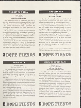 Uncut Sheet of 36 “Dope Fiends” Trading Cards