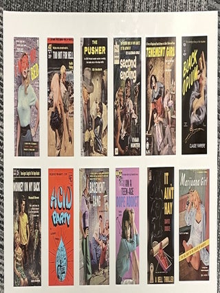 Uncut Sheet of 36 “Dope Fiends” Trading Cards