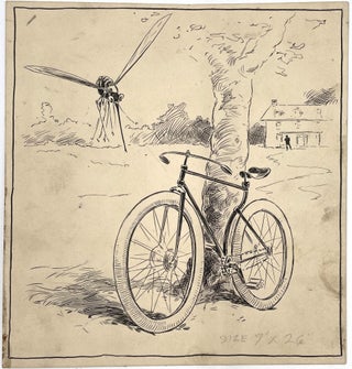 Group of Four Original Cartoon Panels for Puck Magazine, circa 1894