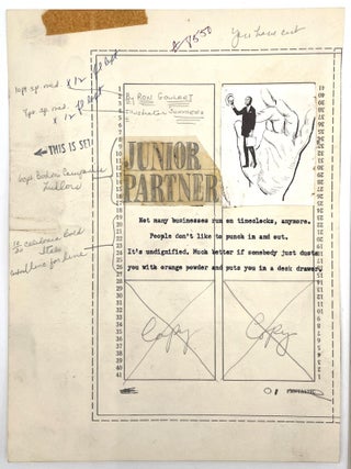 Original “Junior Partner” Typescript, Fantastic Stories, Sept., 1962