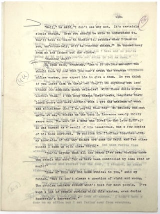 Original “Junior Partner” Typescript, Fantastic Stories, Sept., 1962