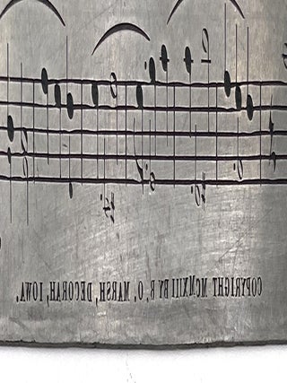 Large Printing Plate: Waltz “Infatuation”, 1913