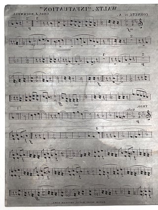Large Printing Plate: Waltz “Infatuation”, 1913